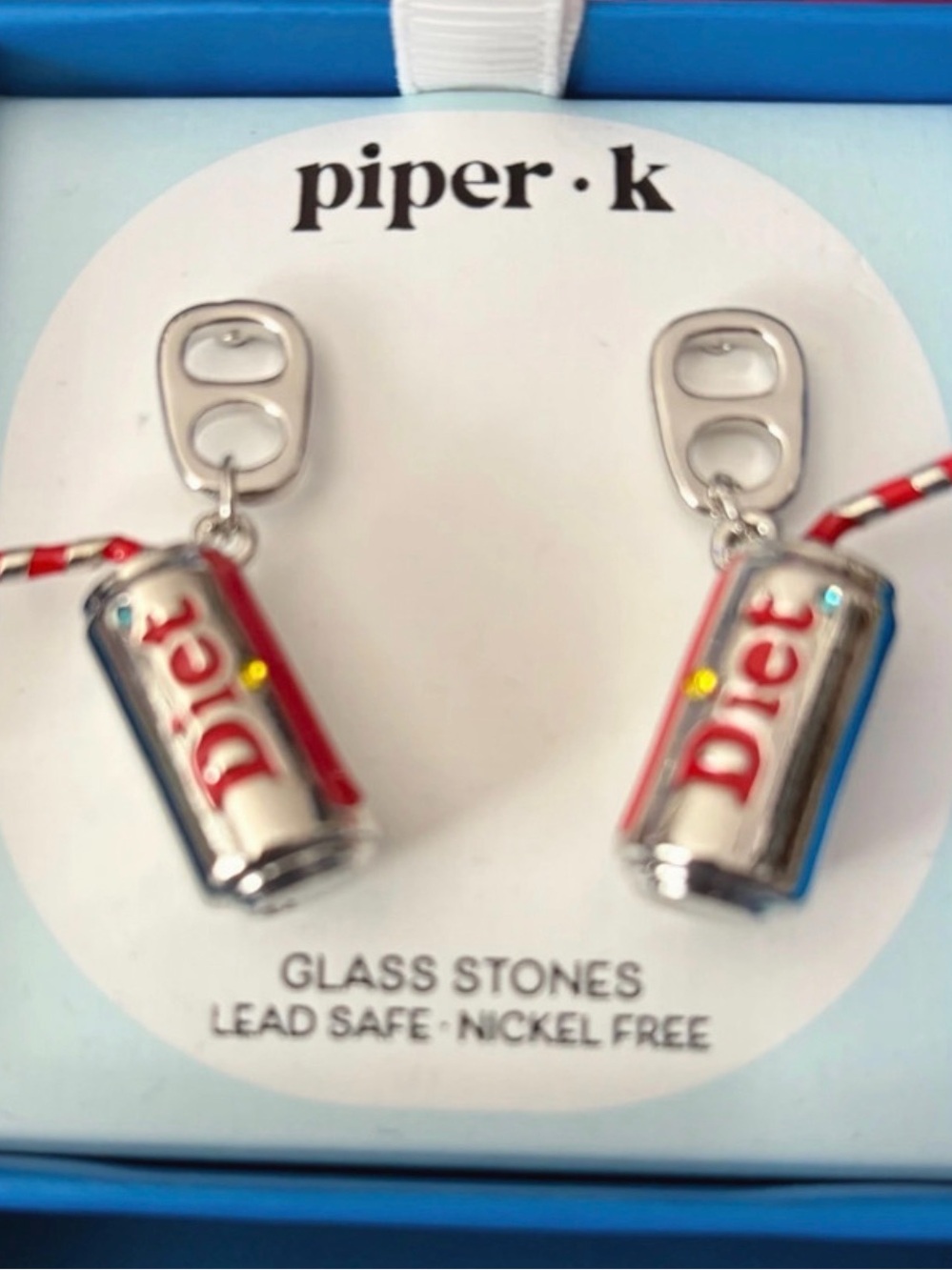 Piper K Diet Soda Can Drop Earrings